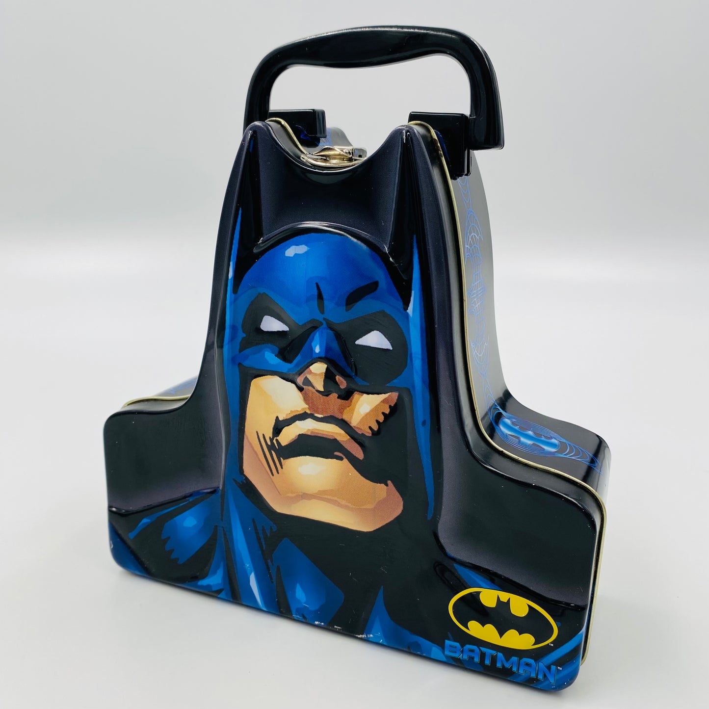 Batman tin case with handle The Tin Box Company