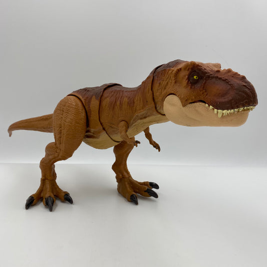 Jurassic World Thrash N Throw Tyrannosaurus Rex loose 3.75” action figure (2018) Mattel
