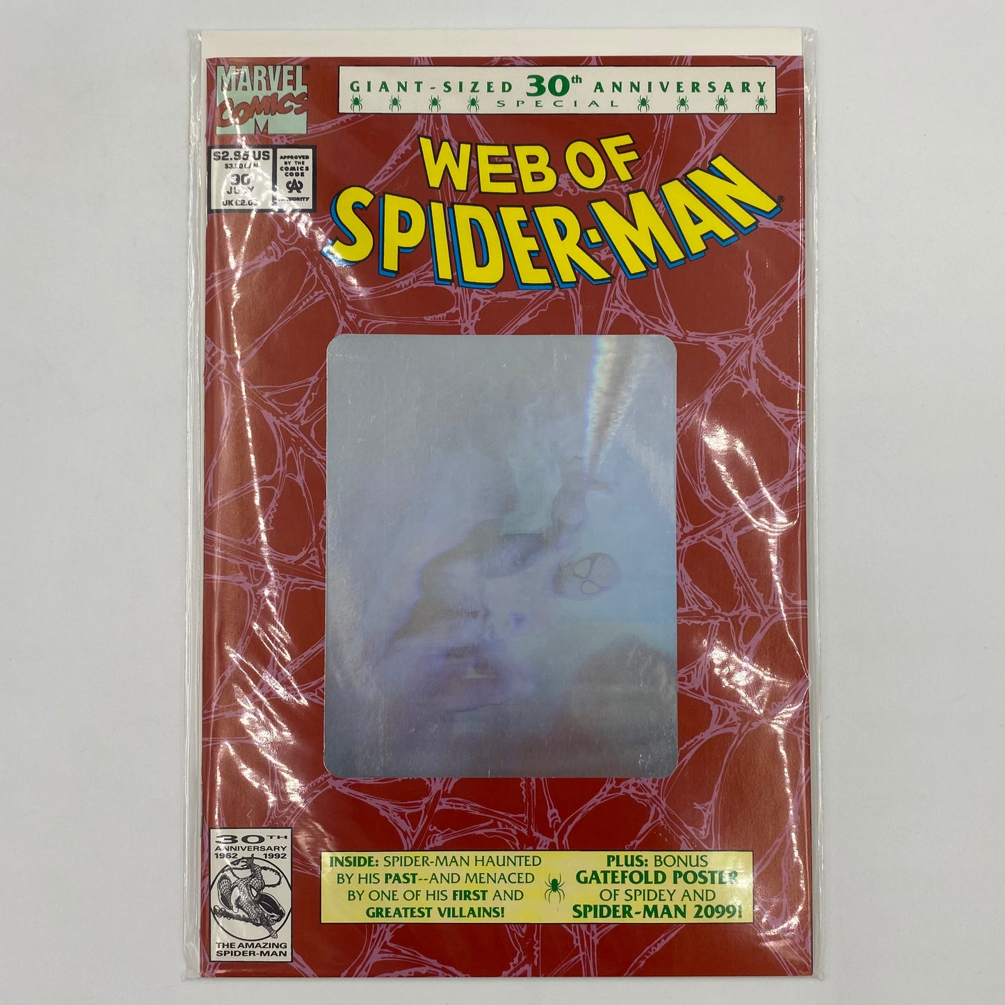 Web of Spider-Man #90 unbagged direct edition "Sleight of Mind!” (1992) Marvel (FN)