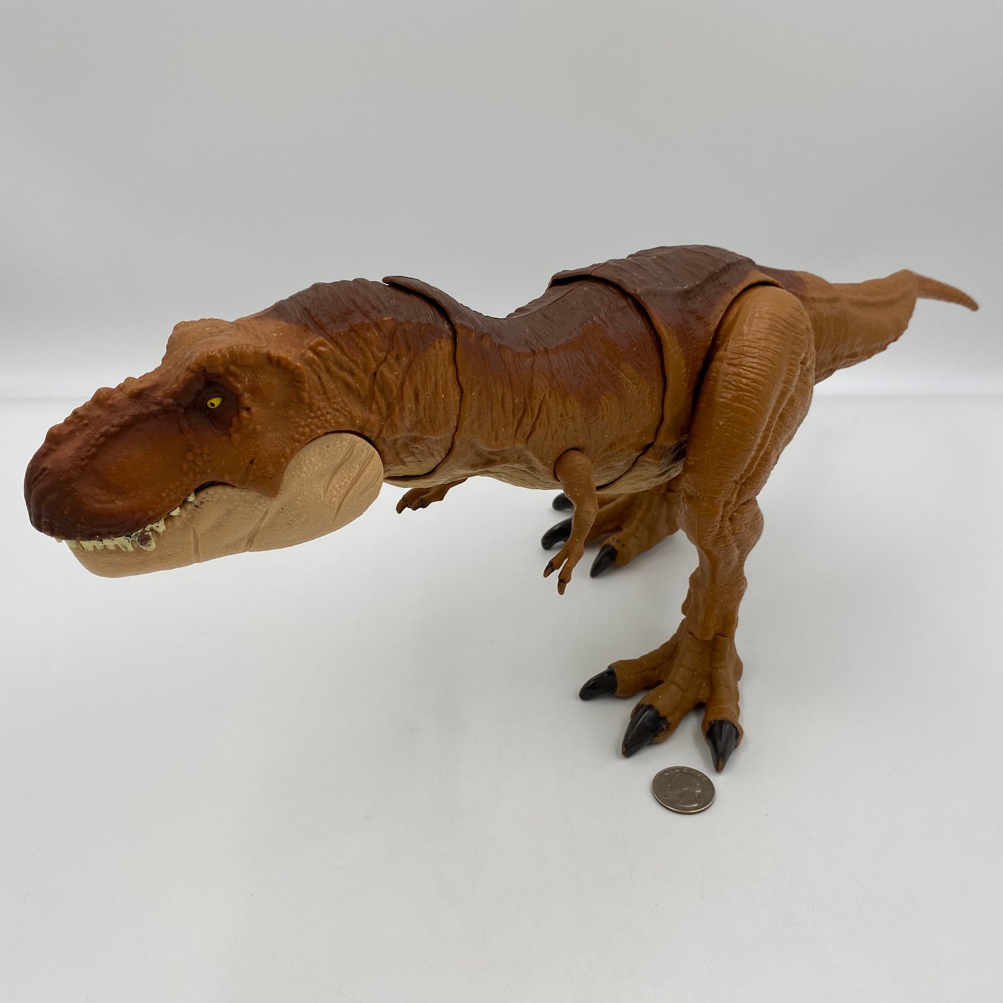 Jurassic World Thrash N Throw Tyrannosaurus Rex loose action figure (2018) Mattel