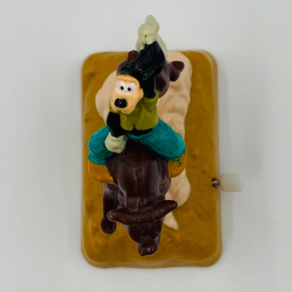 A Goofy Movie Goofy on Bucking Bronco Burger King Kids' Meal toy (1995) loose