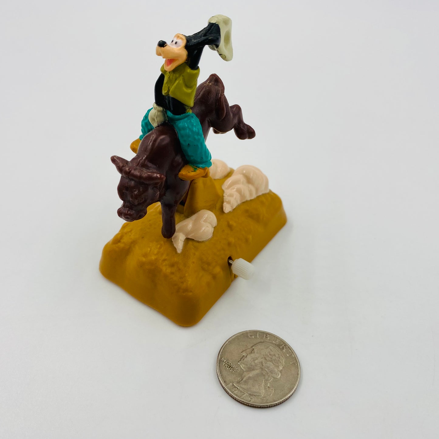 A Goofy Movie Goofy on Bucking Bronco Burger King Kids' Meal toy (1995) loose