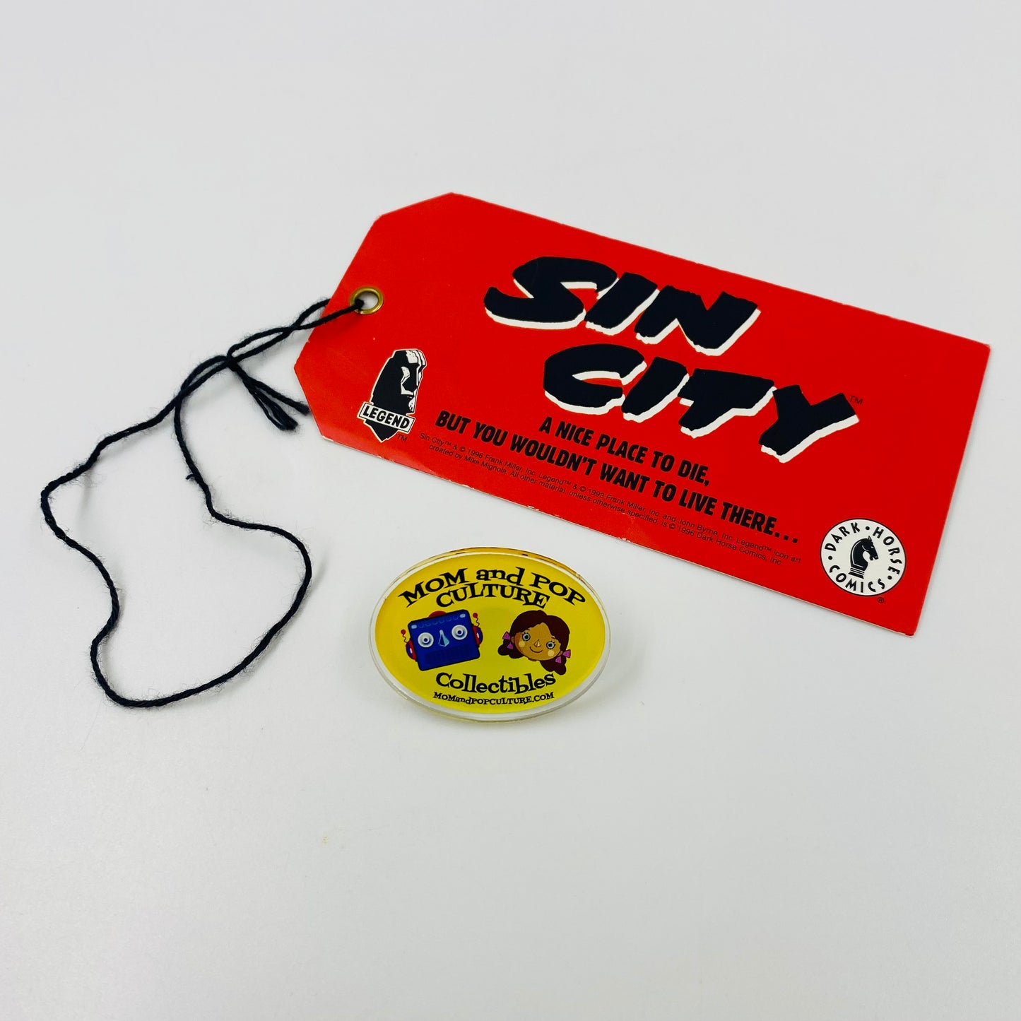 Sin City DOA Basin City Morgue toe tag (1996) Dark Horse/Legend