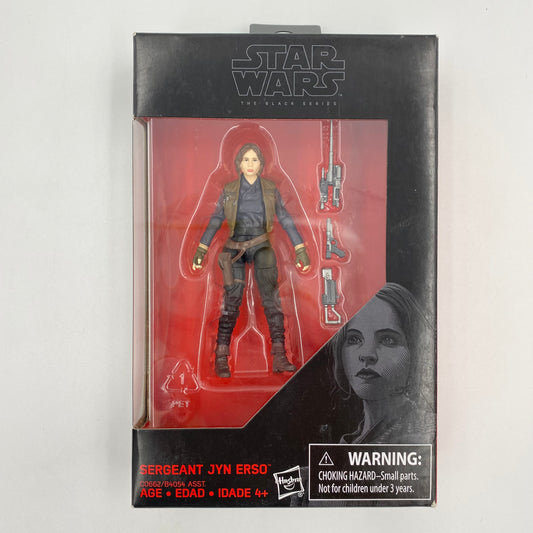 Star Wars The Black Series Sergeant Jyn Erso boxed 3.75” action figure (2016) Hasbro