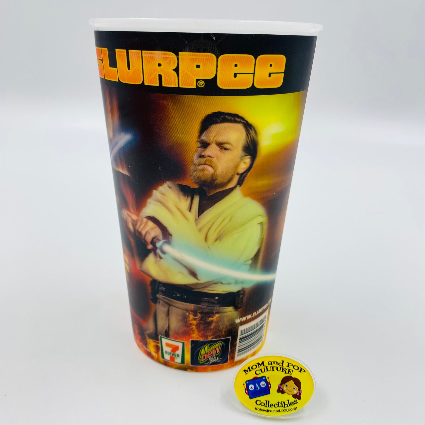 Star Wars Episode III Revenge of the Sith Anakin Skywalker & Obi-Wan Kenobi Darth Dew 3-D plastic Slurpee cups (2005) 7-11