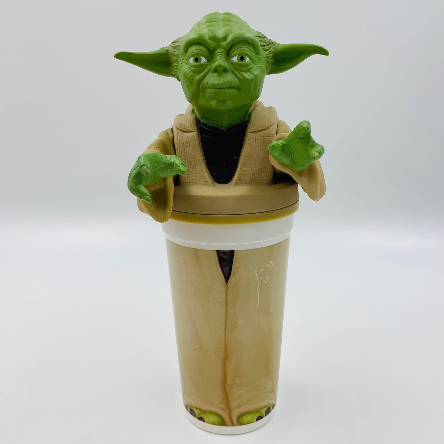 Star Wars Episode I The Phantom Menace Yoda 32oz plastic cup w/cup topper (1999) Taco Bell/KFC/Pizza Hut