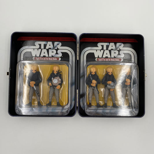 Star Wars A New Hope Episode IV Commemorative Tin Collection The Model Nodes carded 3.75” action figures in tin box (2006) Hasbro