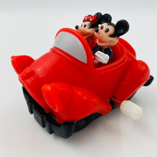 Mickey's Toontown Disneyland Mickey Mouse & Minnie Mouse wind up car Burger King Kids' Meal toy (1993) loose
