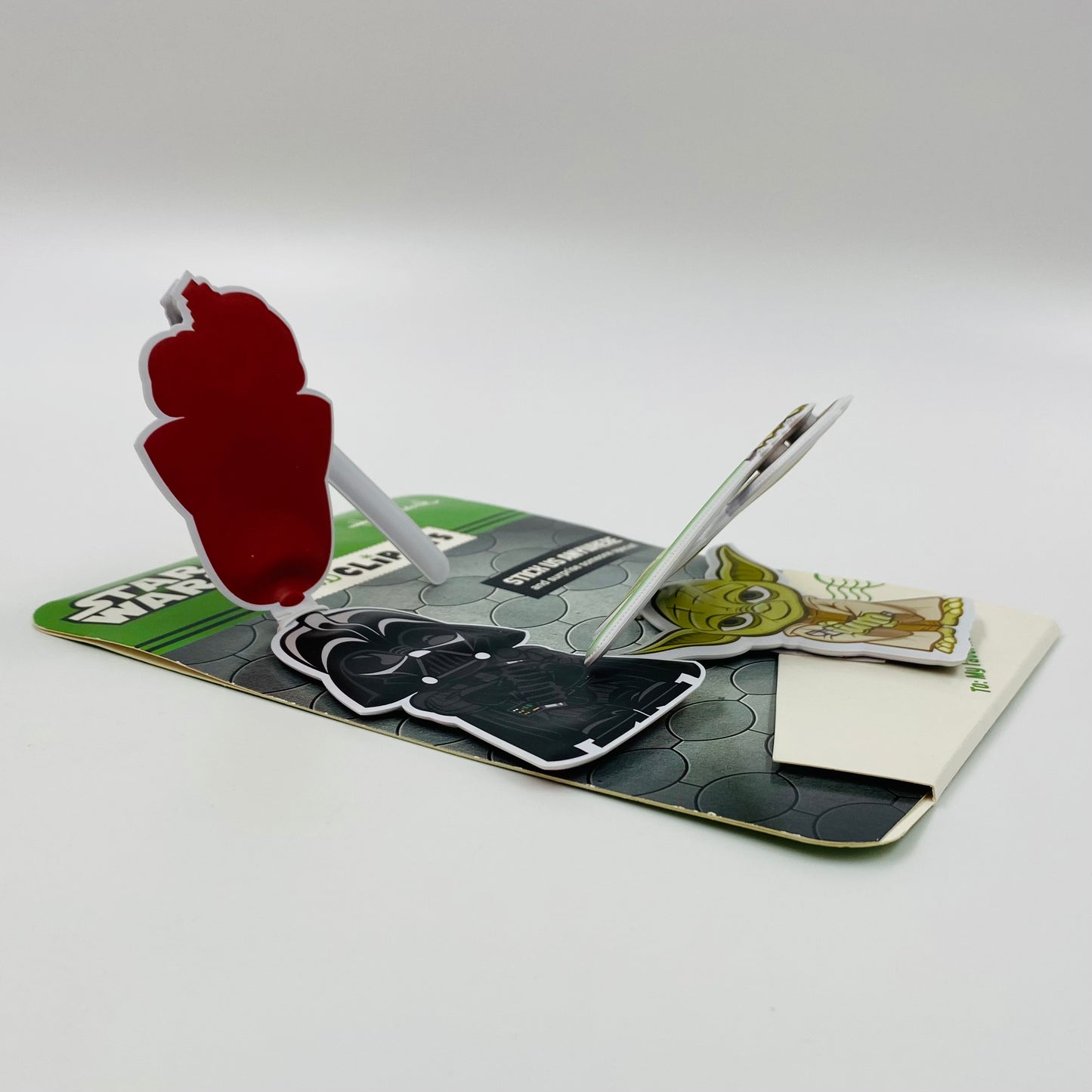 Star Wars Yoda & Darth Vader Card Clip-Its (2012) Hallmark