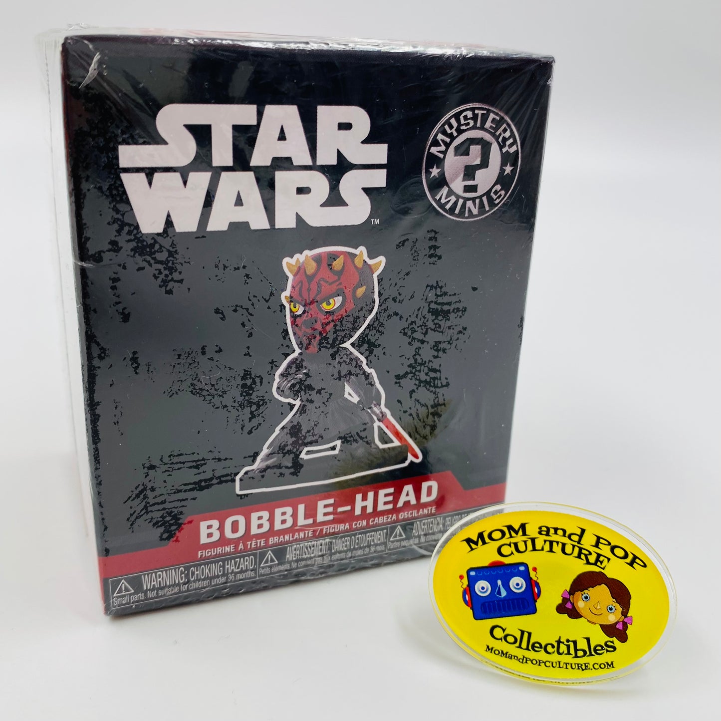 Star Wars Mystery Minis Darth Maul 3” boxed bobble-head (2017) Funko