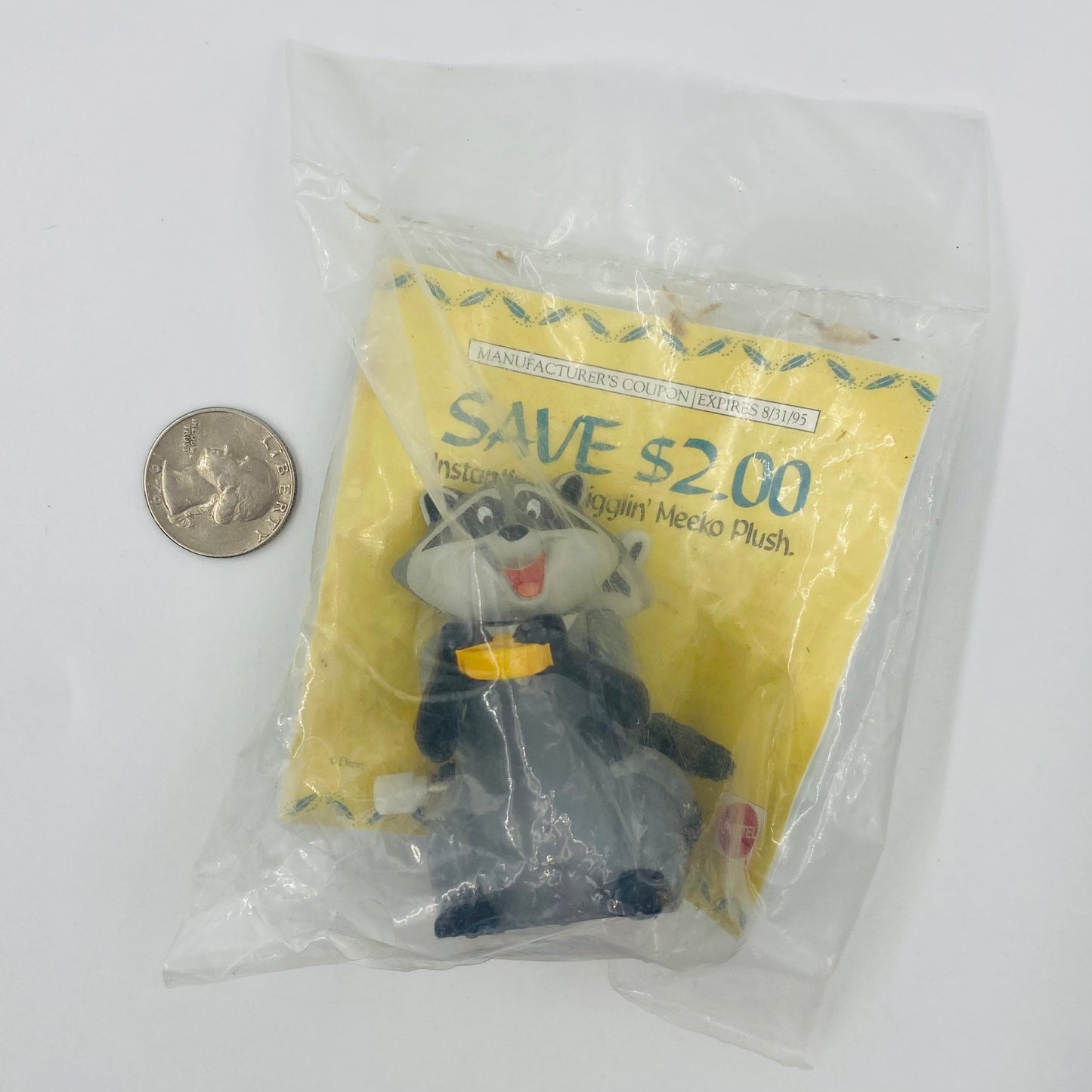 Pocahontas Meeko Burger King Kids' Meal toy (1995) bagged