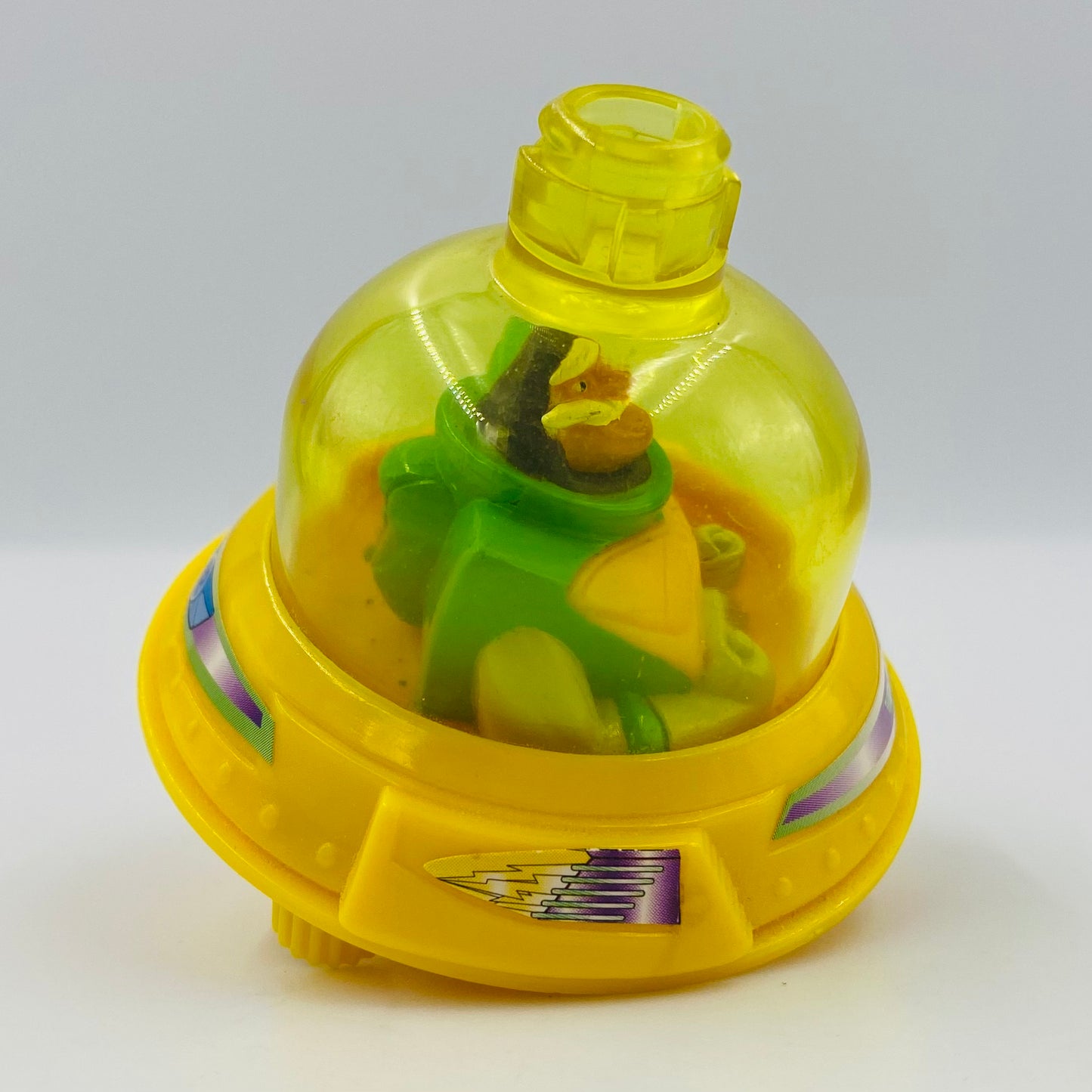 Buzz Lightyear of Star Command Commander Nebula McDonald's Happy Meal spinning launch toy (2001) loose