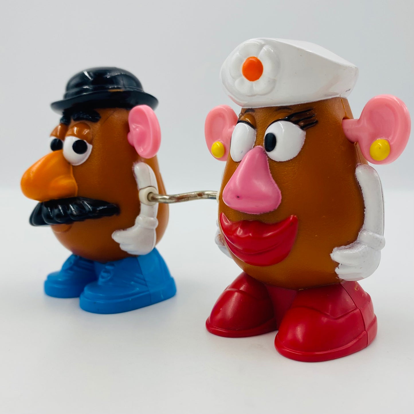 Toy Story 2 Mr Potato Head & Mrs Potato Head wind up McDonald's Happy Meal toy (1999) loose