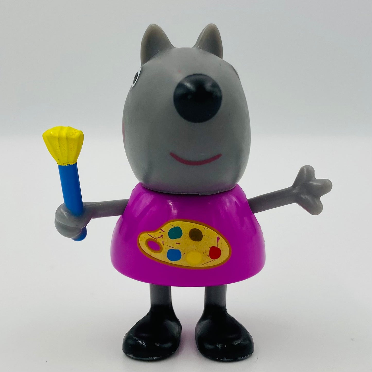 Peppa Pig Wendy Wolf (paintbrush) loose 3” mini figure (2003) Jazwares