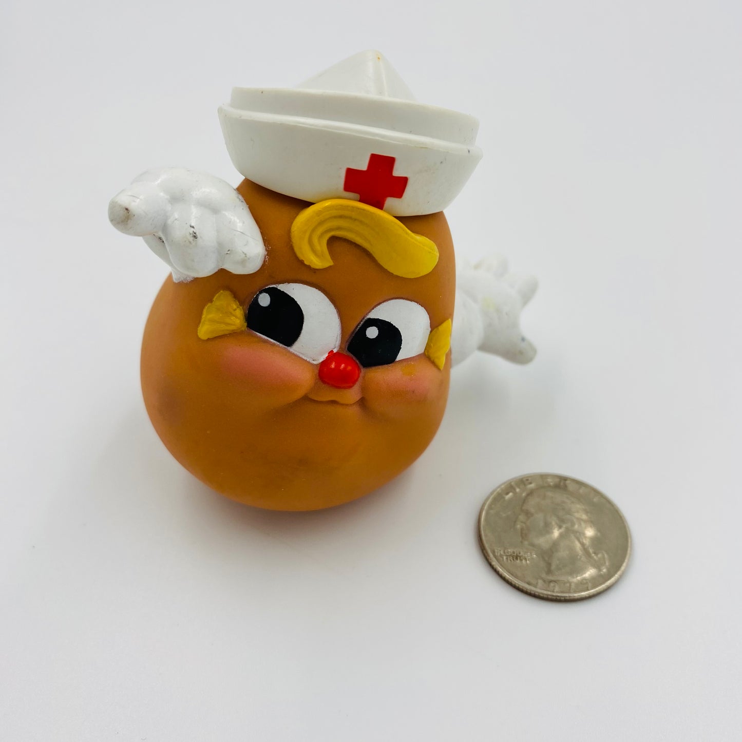 Playskool Potato Head Kids Nurse Sophie with hat only Wendy's Kids' Meal toy (1988) loose