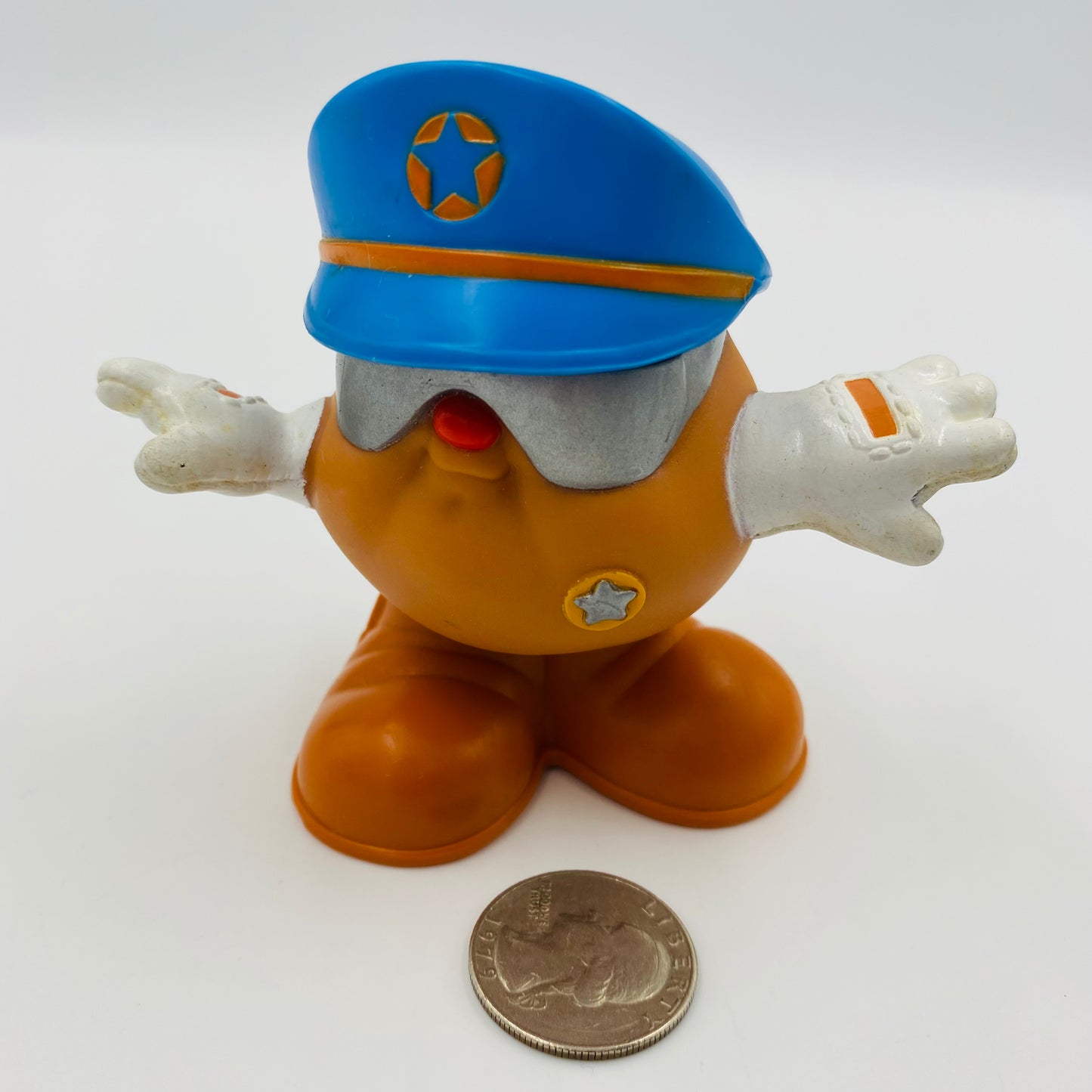 Playskool Potato Head Kids Policeman Duke Wendy's Kids' Meal toy (1988) loose