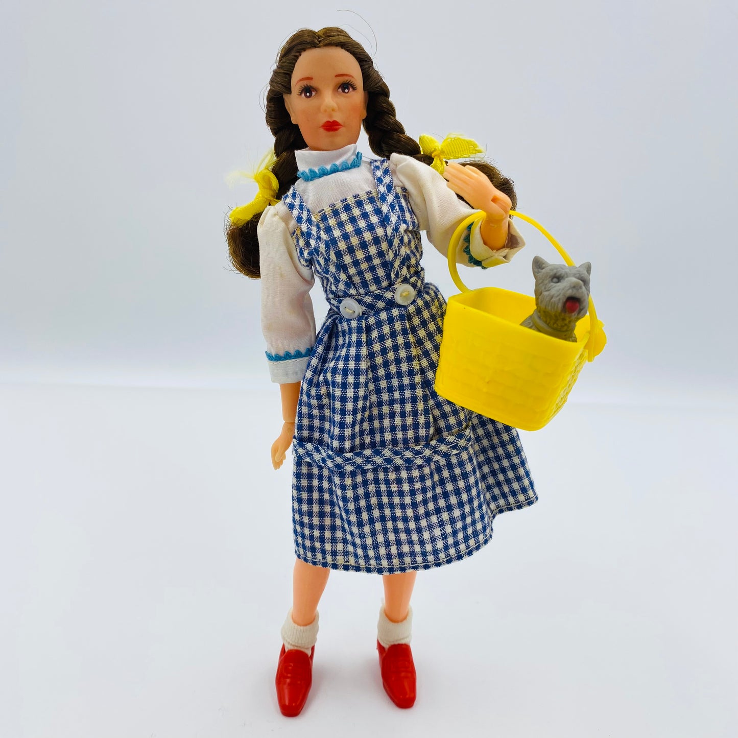 Wizard of Oz Dorothy Gale with Toto, Scarecrow, Tin Man & the Cowardly Lion loose 8” action figures (1975) MEGO