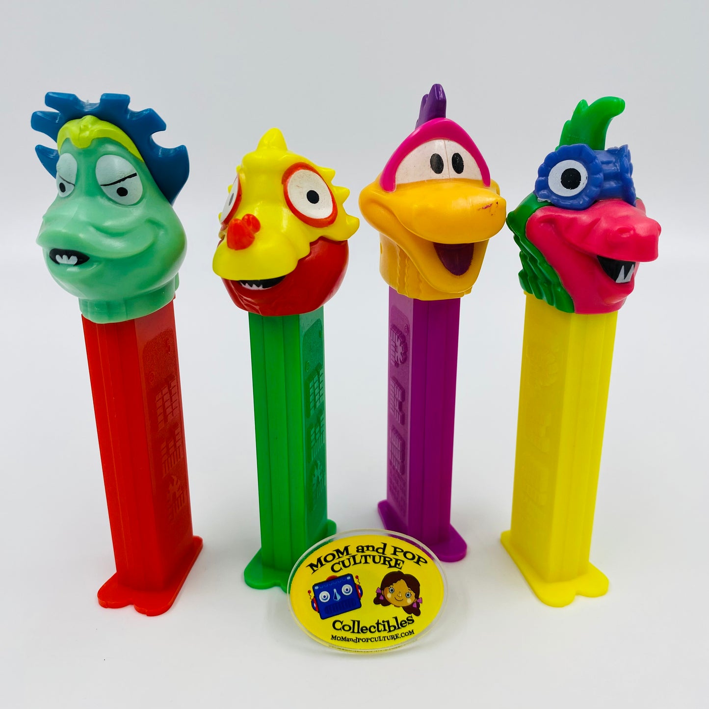Pez-A-Saur complete set of 4 PEZ dispensers (1995) loose