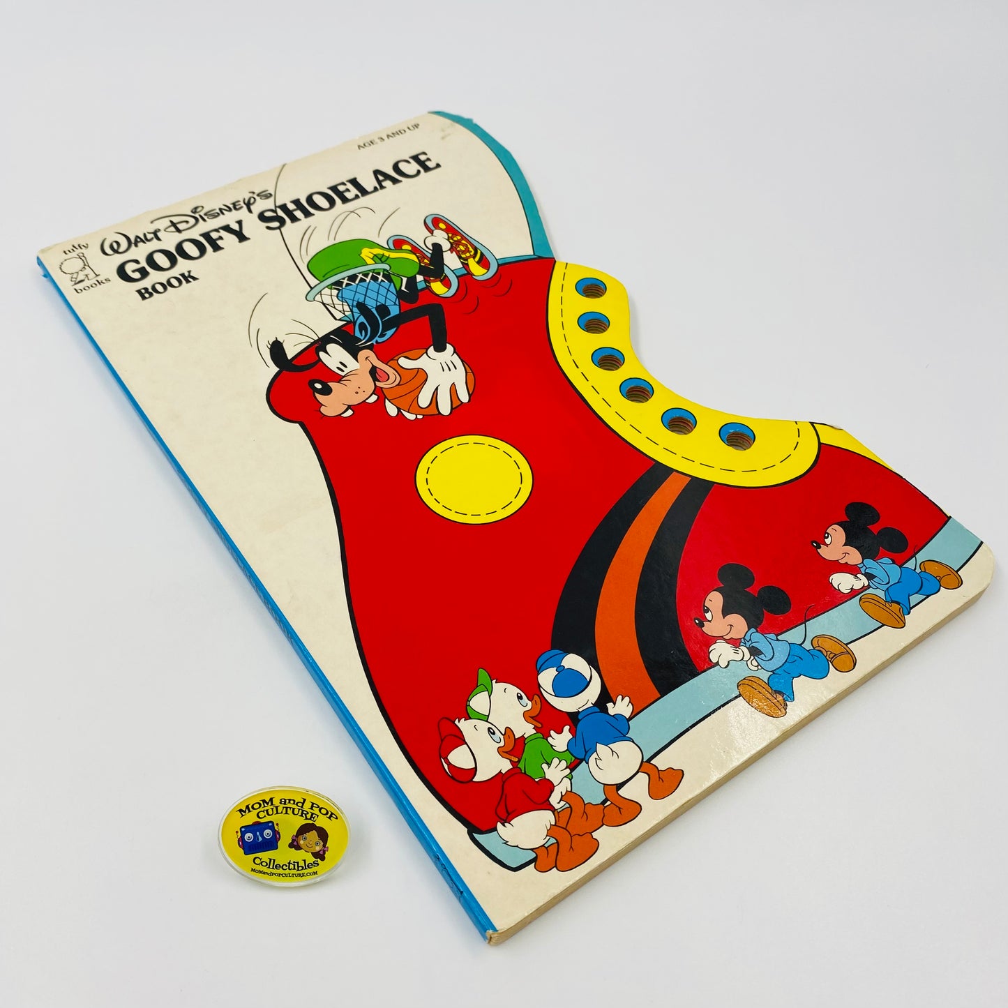 Walt Disney’s Goofy Shoelace Board Book (1988) Tuffy Books