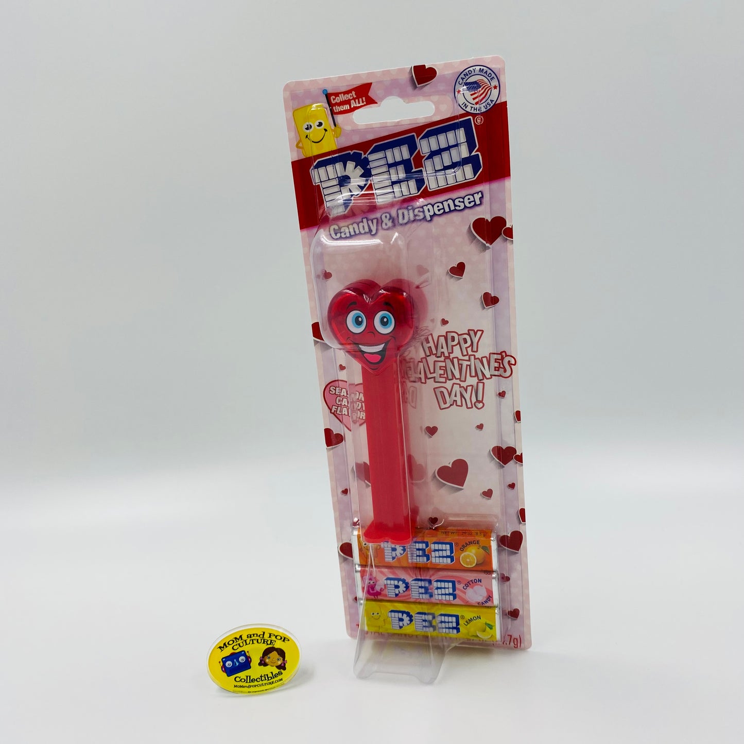 Valentine's Day Happy Crystal Heart PEZ dispenser (2019) carded 7.5 China
