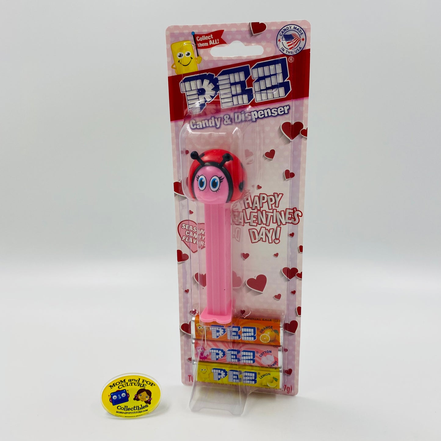 Valentine's Day Lady Bug PEZ dispenser (2019) carded 7.5 Hungary