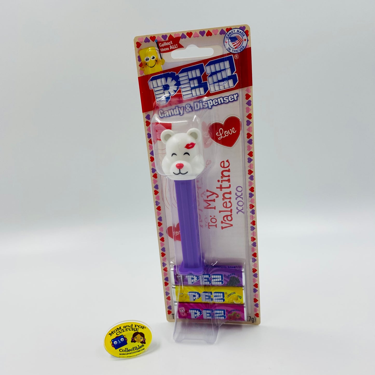 Valentine's Day Love Bear PEZ dispenser (2022) carded 7.5 China