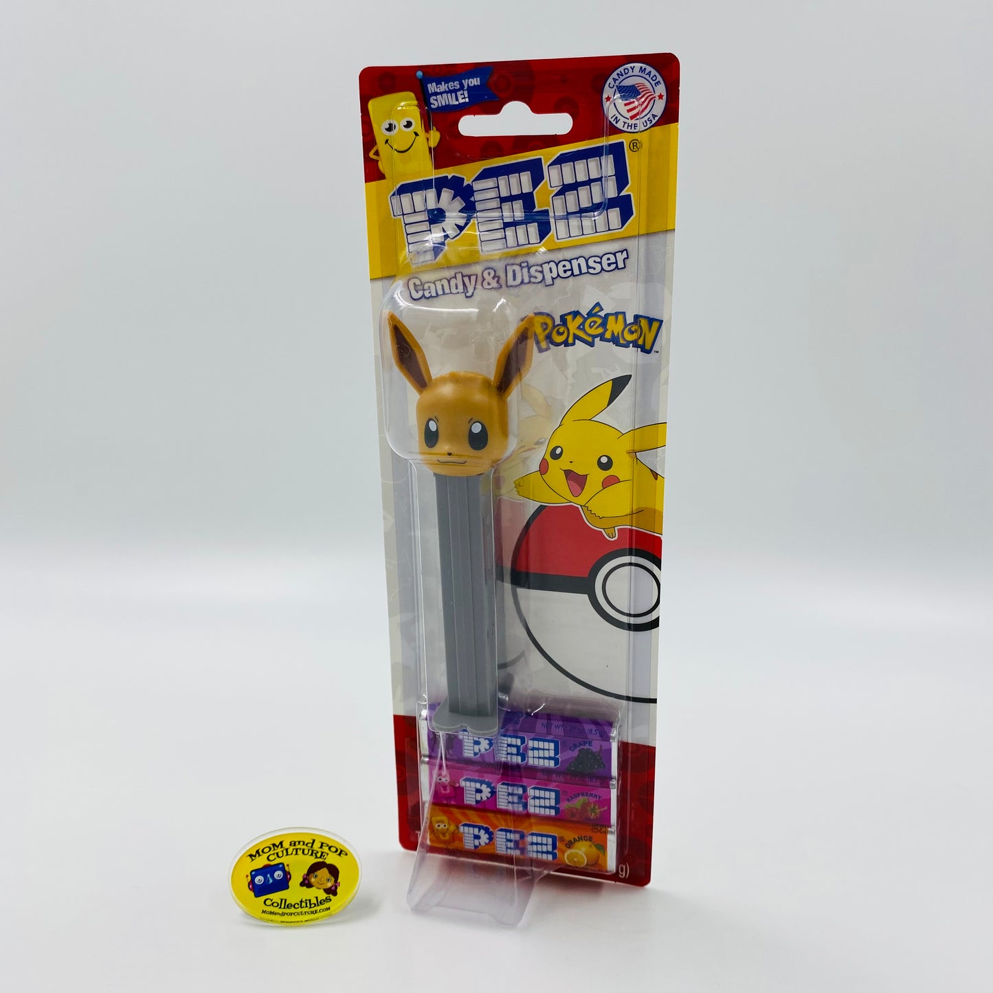 Pokemon Eevee PEZ dispenser (2020) carded 7.5 Hungary
