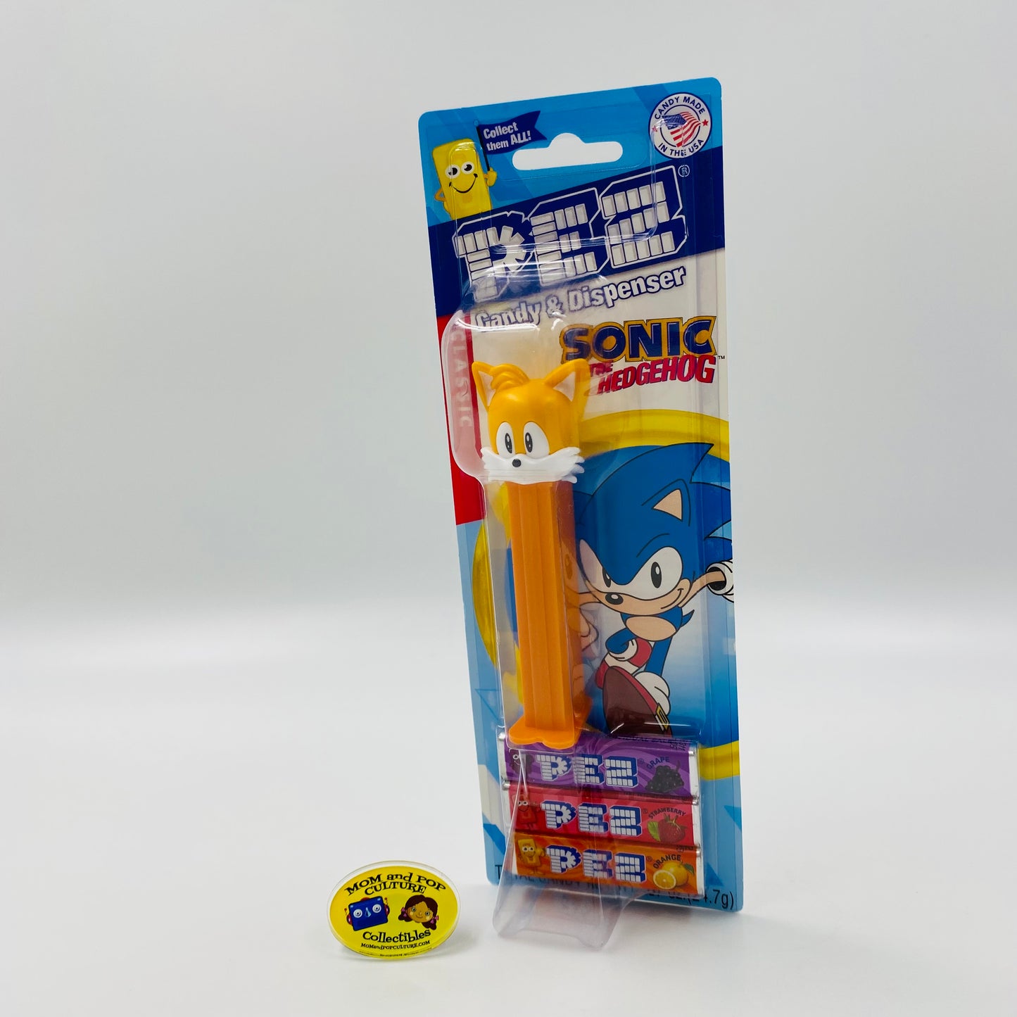 Sonic The Hedgehog Tails PEZ dispenser (2022) carded 7.5 Hungary