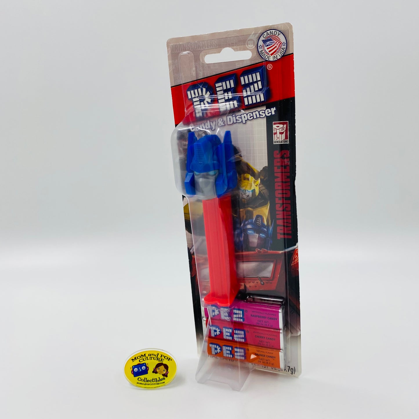 Transformers Optimus Prime PEZ dispenser (2015) carded 7.5 Hungary