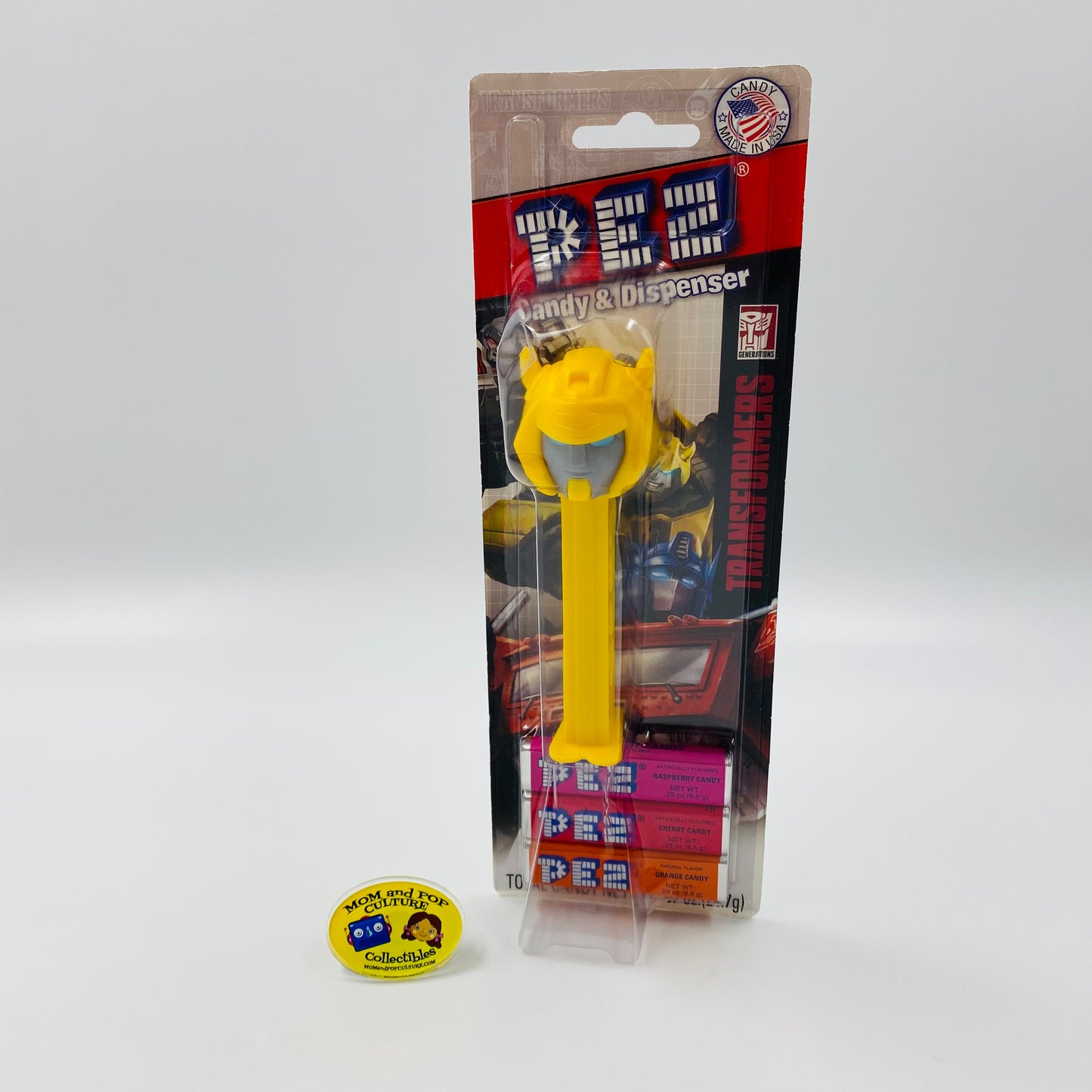 Transformers Bumblebee PEZ dispenser (2015) carded 7.5 Hungary