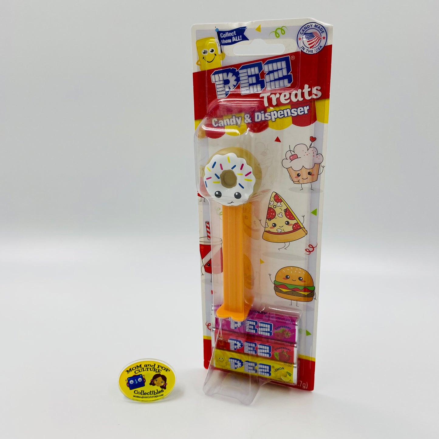 PEZ Treats Donut Pez dispenser (2023) carded 7.5 China