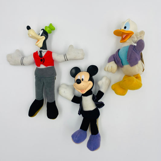 House of Mouse Mickey Mouse, Donald Duck & Goofy McDonald's Happy Meal soft toys (2001) loose