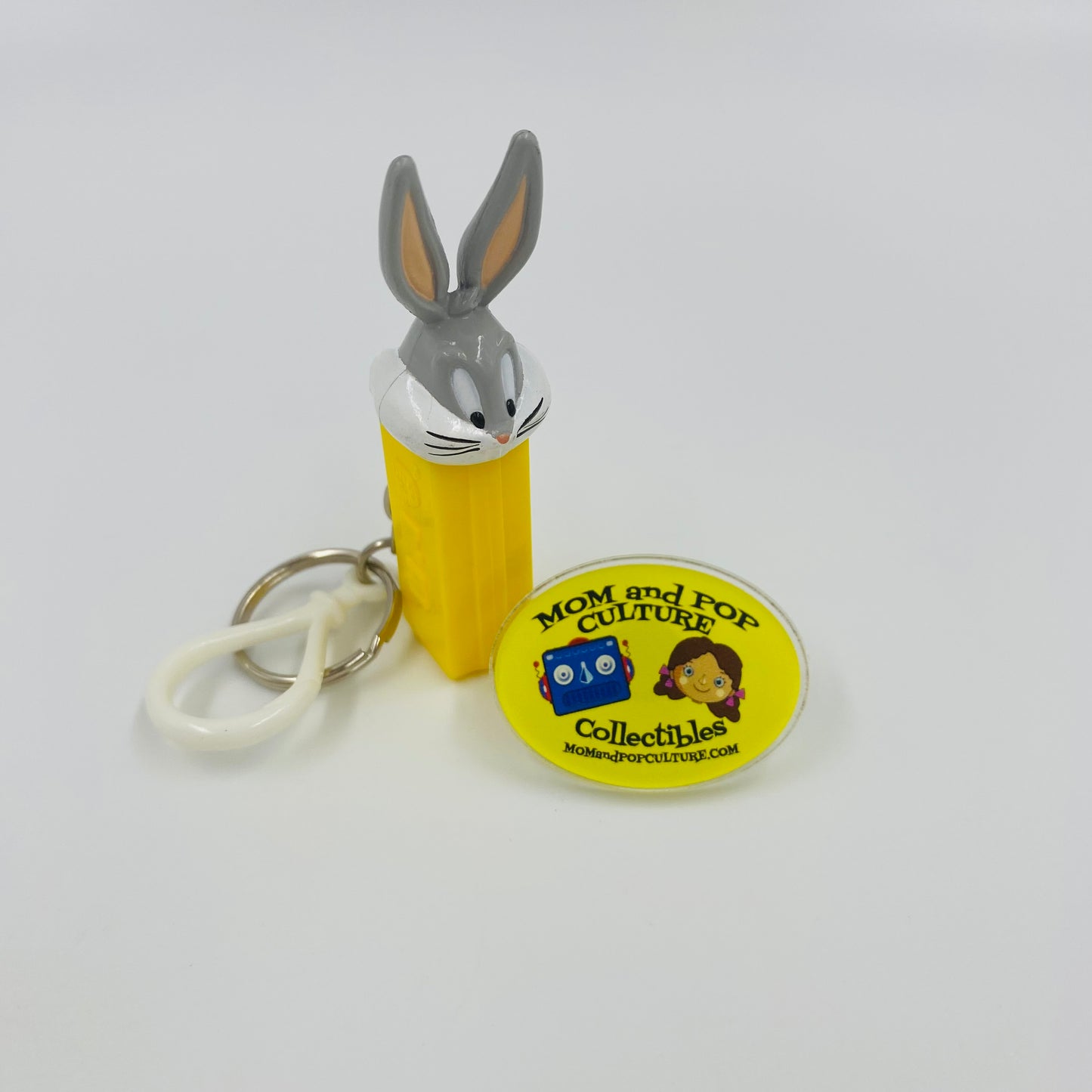 Looney Tunes Bugs Bunny mini PEZ dispenser & keychain (1999) loose