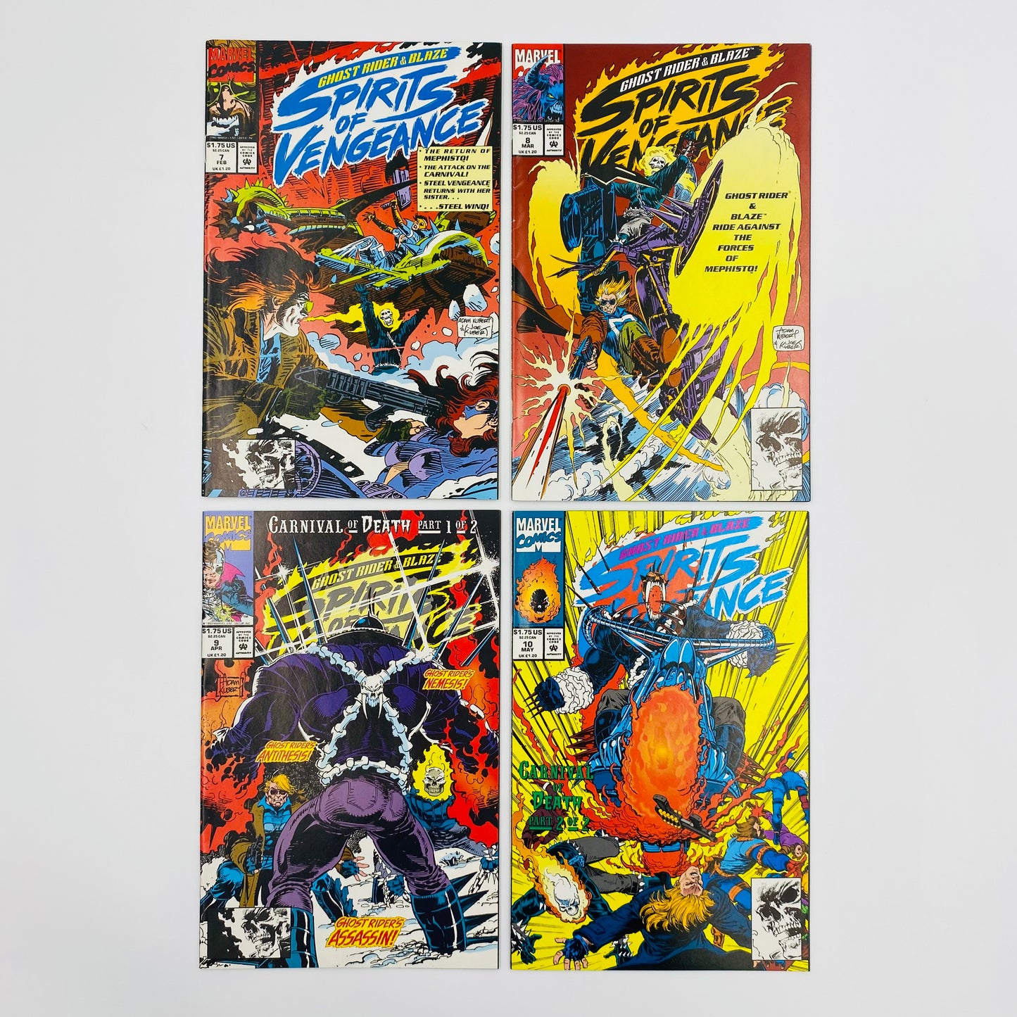 Ghost Rider & Blaze Spirits of Vengeance #1-23 (1992-1994) Web of Spider-Man #95 & 96 (1992-1993) Gun Runner #1 (1993) Marvel