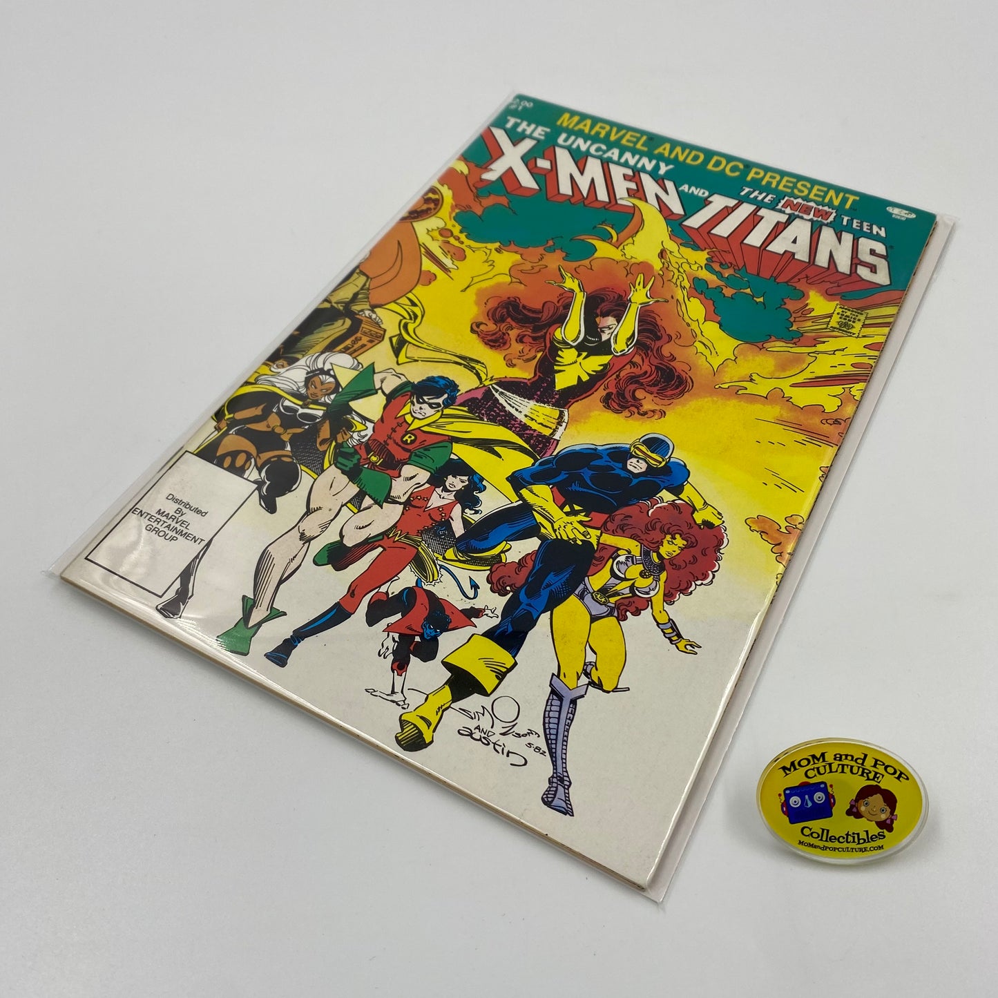 The Uncanny X-Men and The New Teen Titans #1 (1982) Marvel & DC (FN) SIGNED