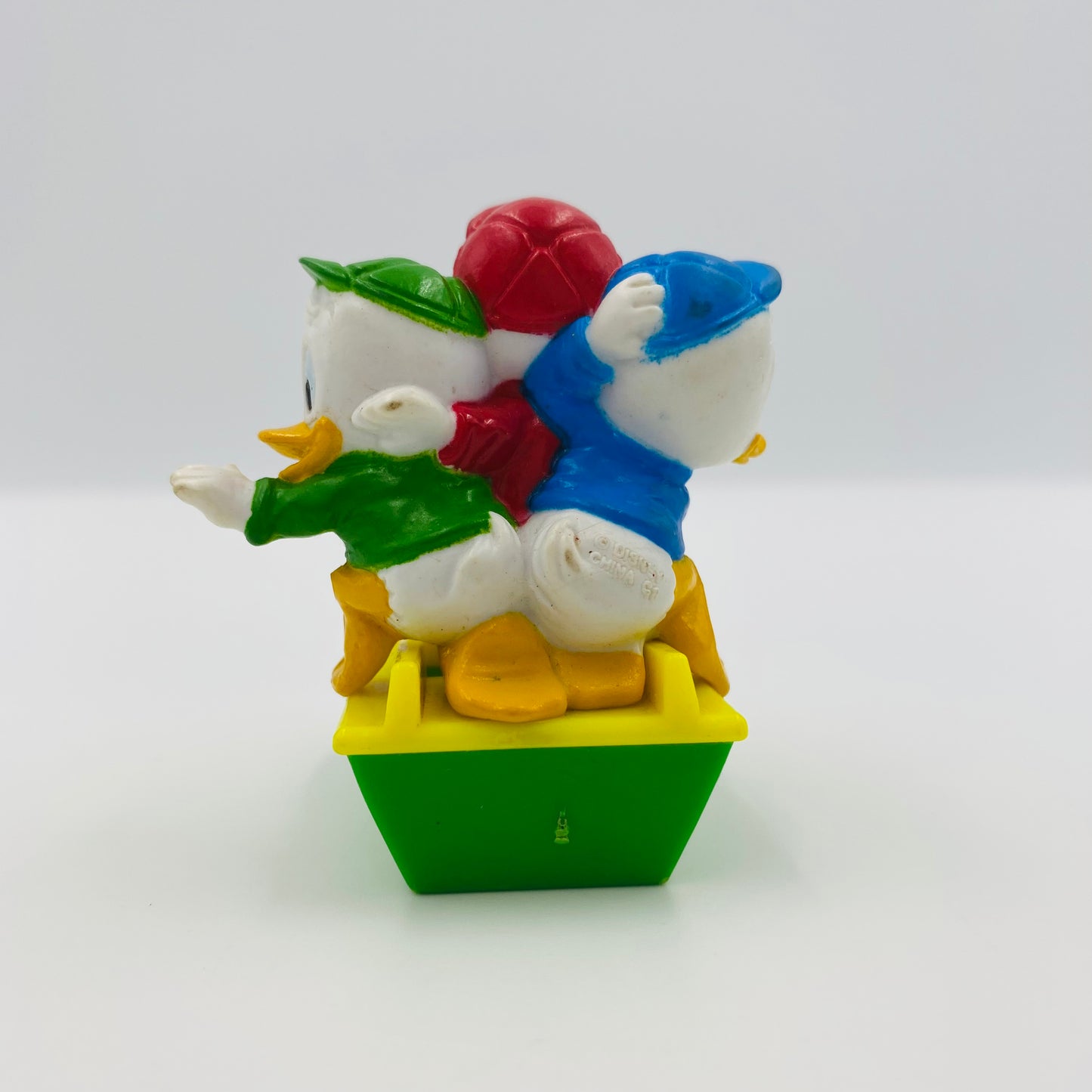 DuckTales Huey Dewey & Louie on Surf Ski (without wheels) McDonald's Happy Meal toy (1988) loose