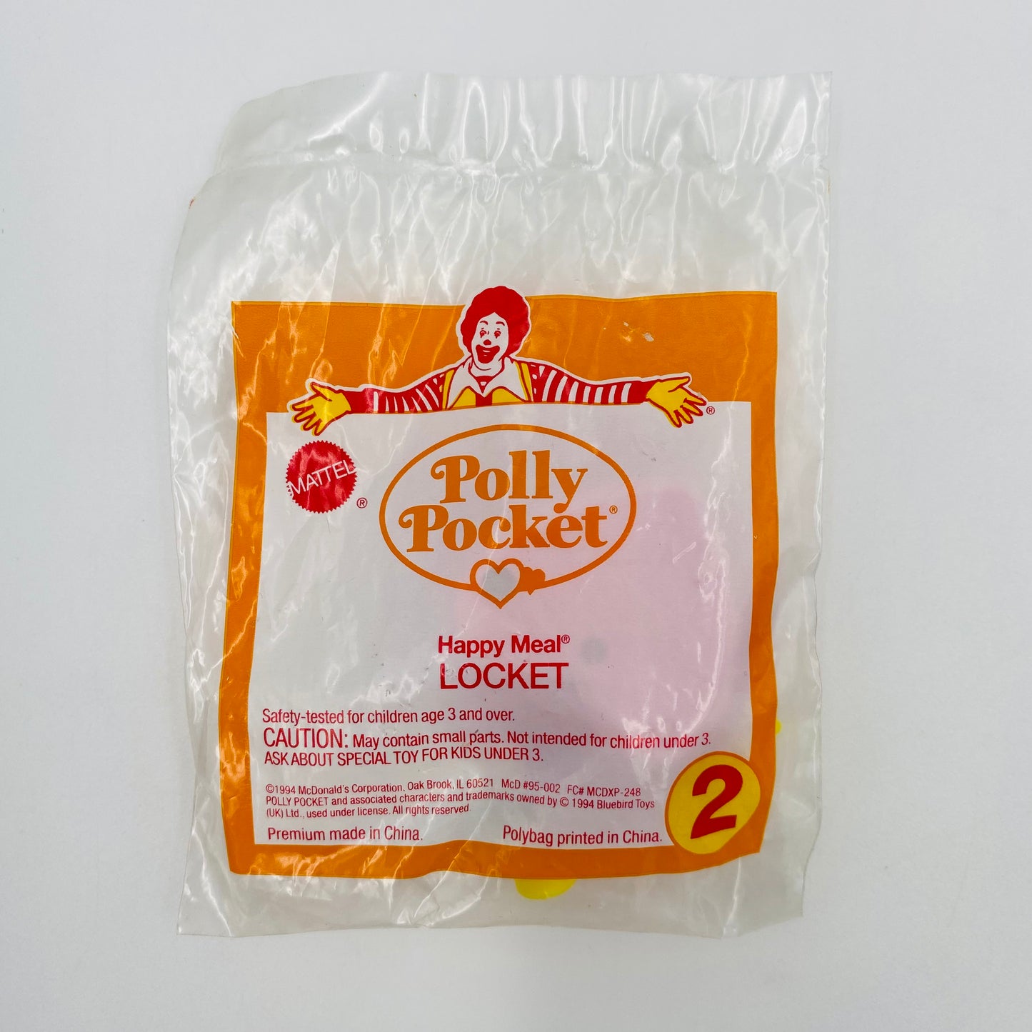 Polly Pocket Locket McDonald's Happy Meal toy (1994) bagged