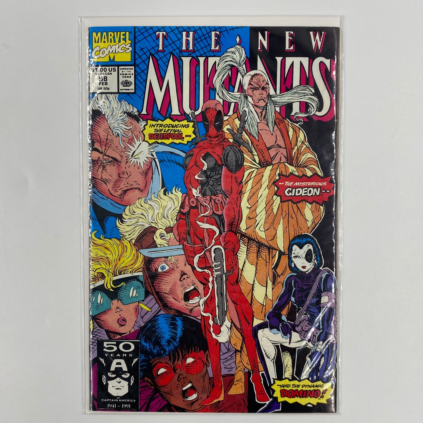 New Mutants #98 1st appearance of Deadpool (1991) Marvel