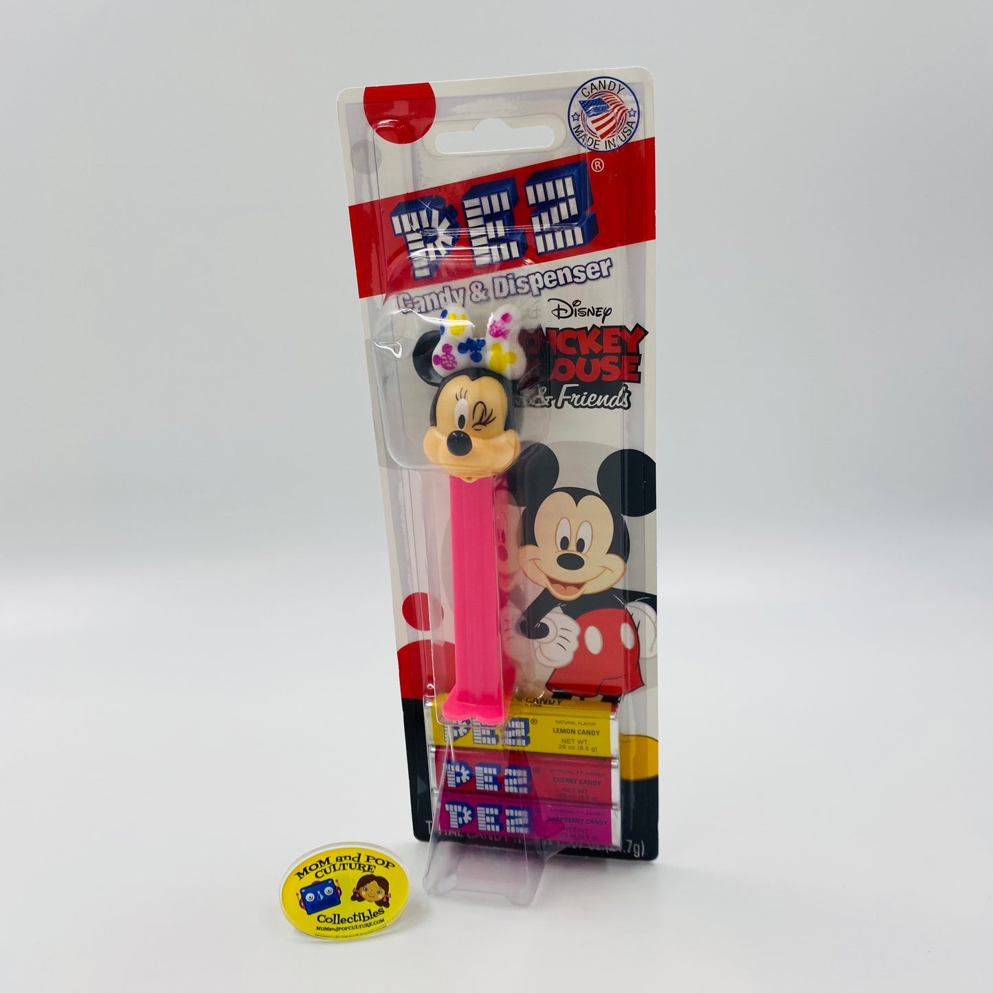 Disney Mickey Mouse & Friends Minnie Mouse (stylish) PEZ dispenser (2016) carded 5.9 China