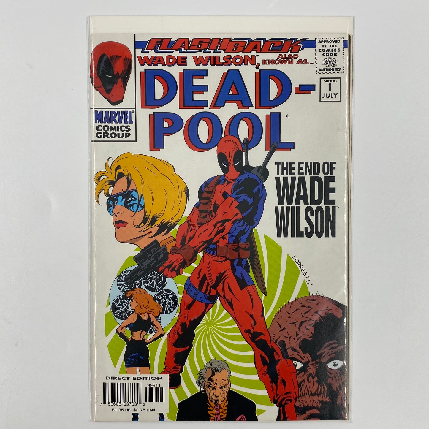 Deadpool #-1 "MINUS ONE" (1997) Marvel