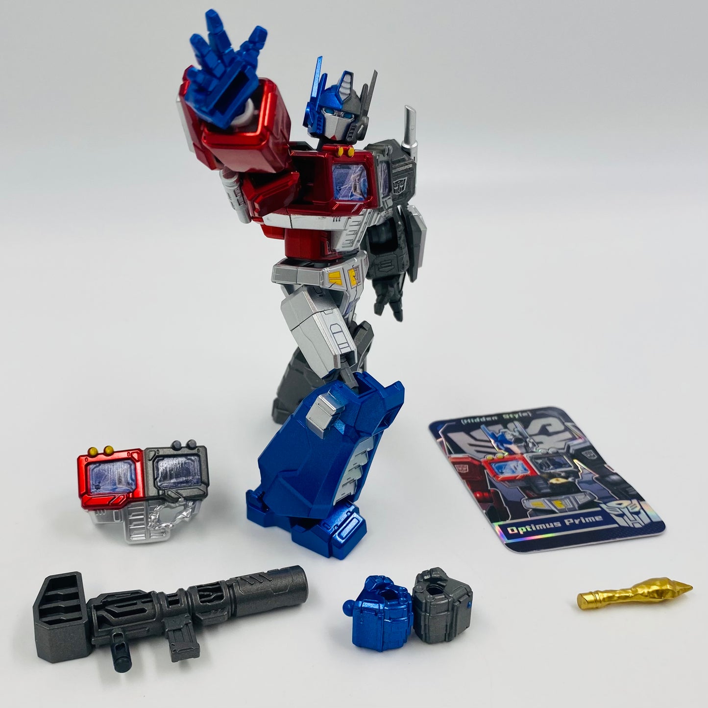 Transformers Galaxy Version 08 ULTRA RARE Optimus Prime (Hidden Style) loose 4” action figure (2025) Blokees