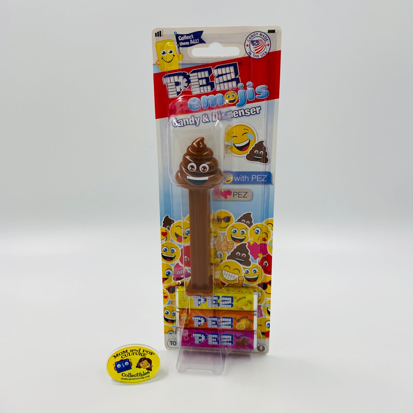 PEZemojis Poop PEZ dispenser (2018) carded 7.5 China