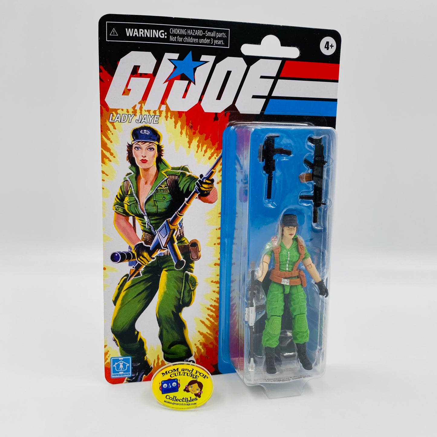 G.I. Joe Retro Lady Jaye carded 4” action figure (2020) Hasbro