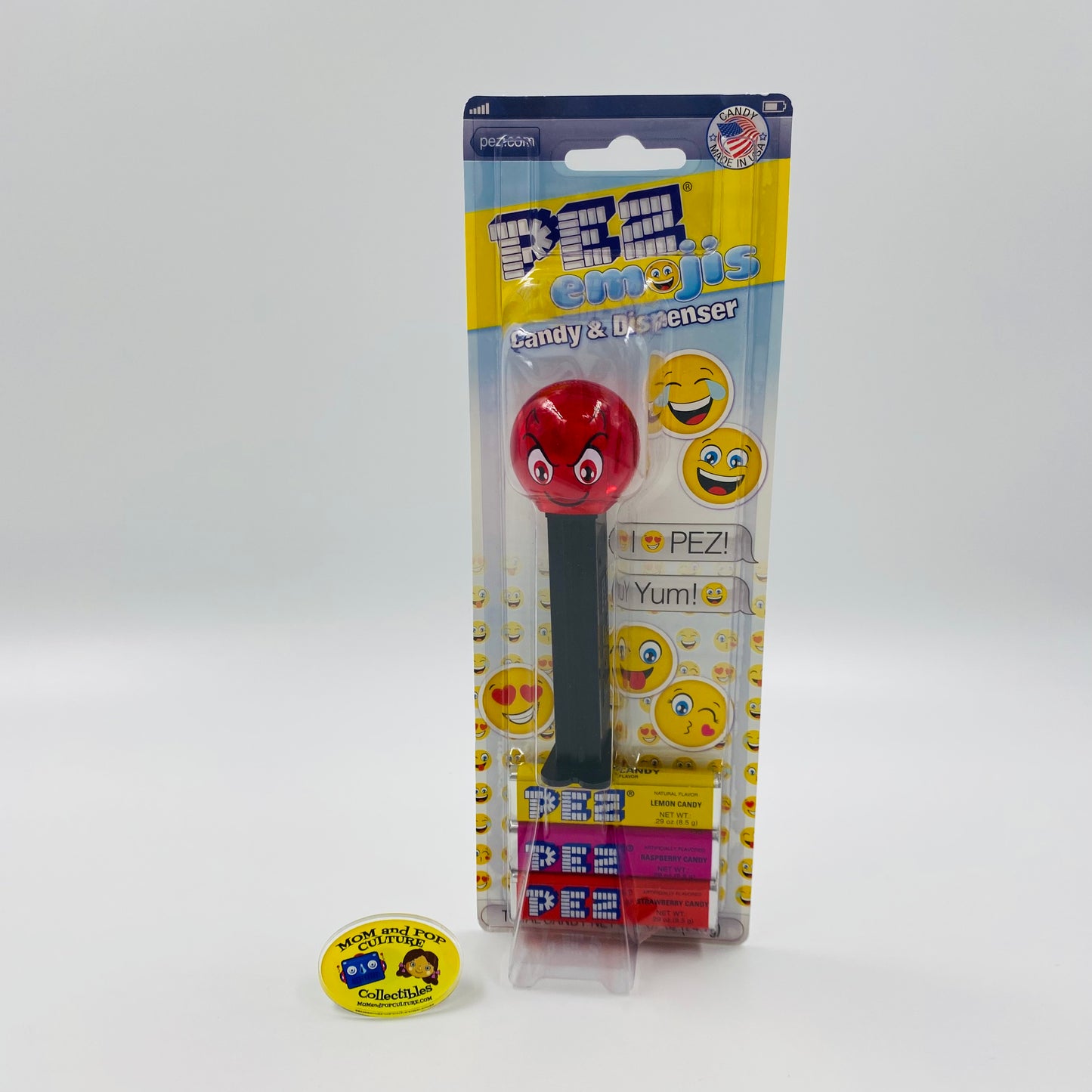PEZemojis Crystal Devilish PEZ dispenser (2017) carded 7.5 Hungary