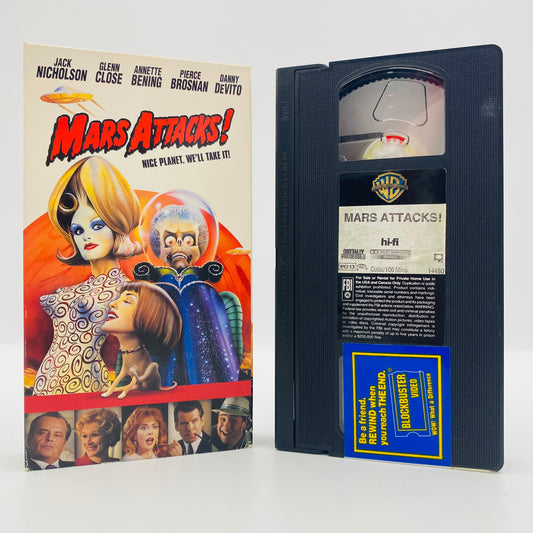 Mars Attacks VHS tape (1997) Warner Home Video