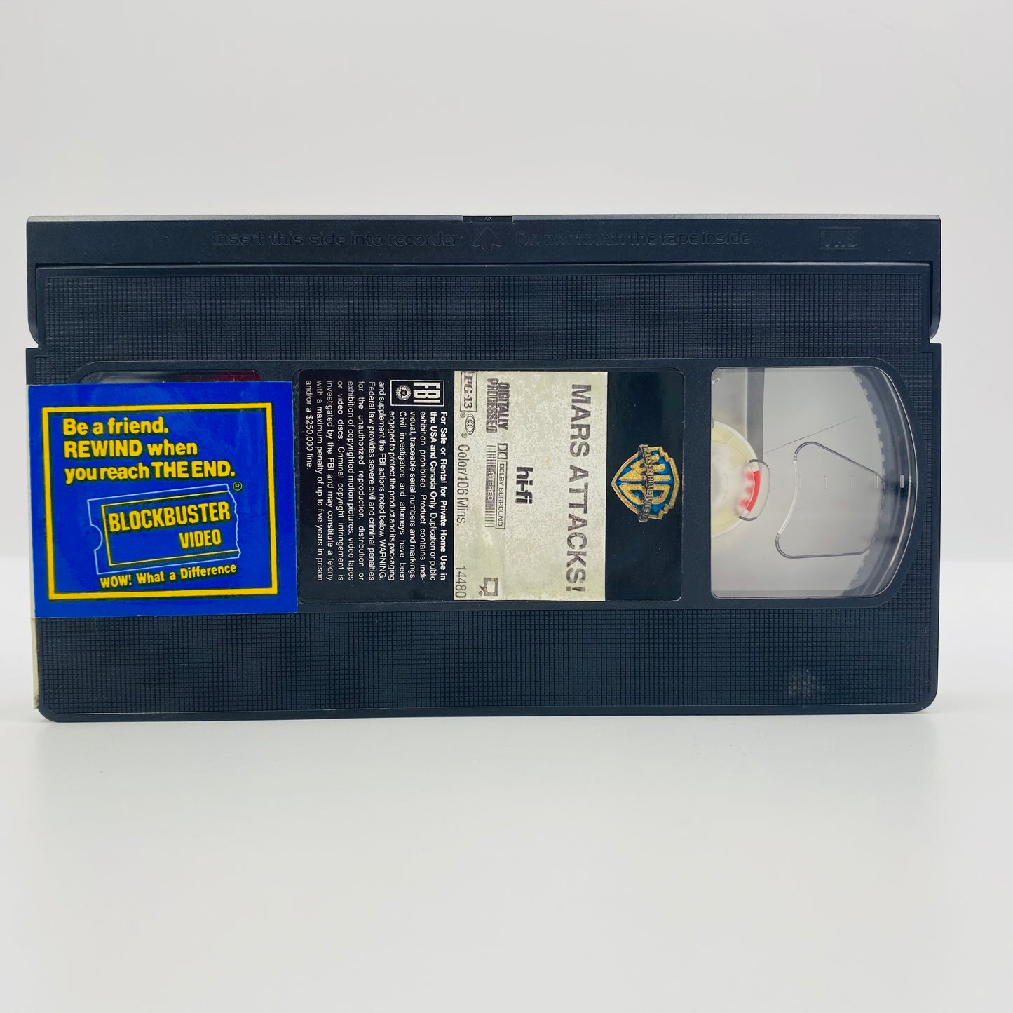 Mars Attacks VHS tape (1997) Warner Home Video