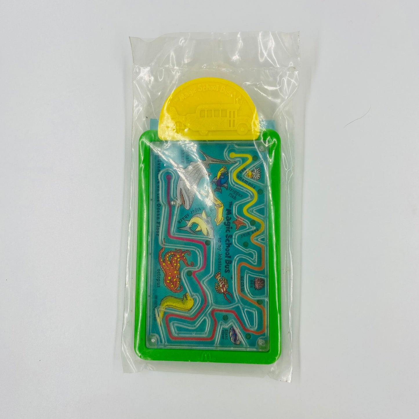 The Magic School Bus Undersea Adventure bead game McDonald's Happy Meal toy (1994) bagged