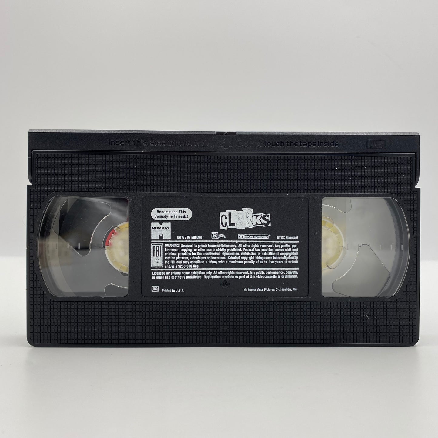 Clerks VHS tape (1995) Miramax Home Entertainment