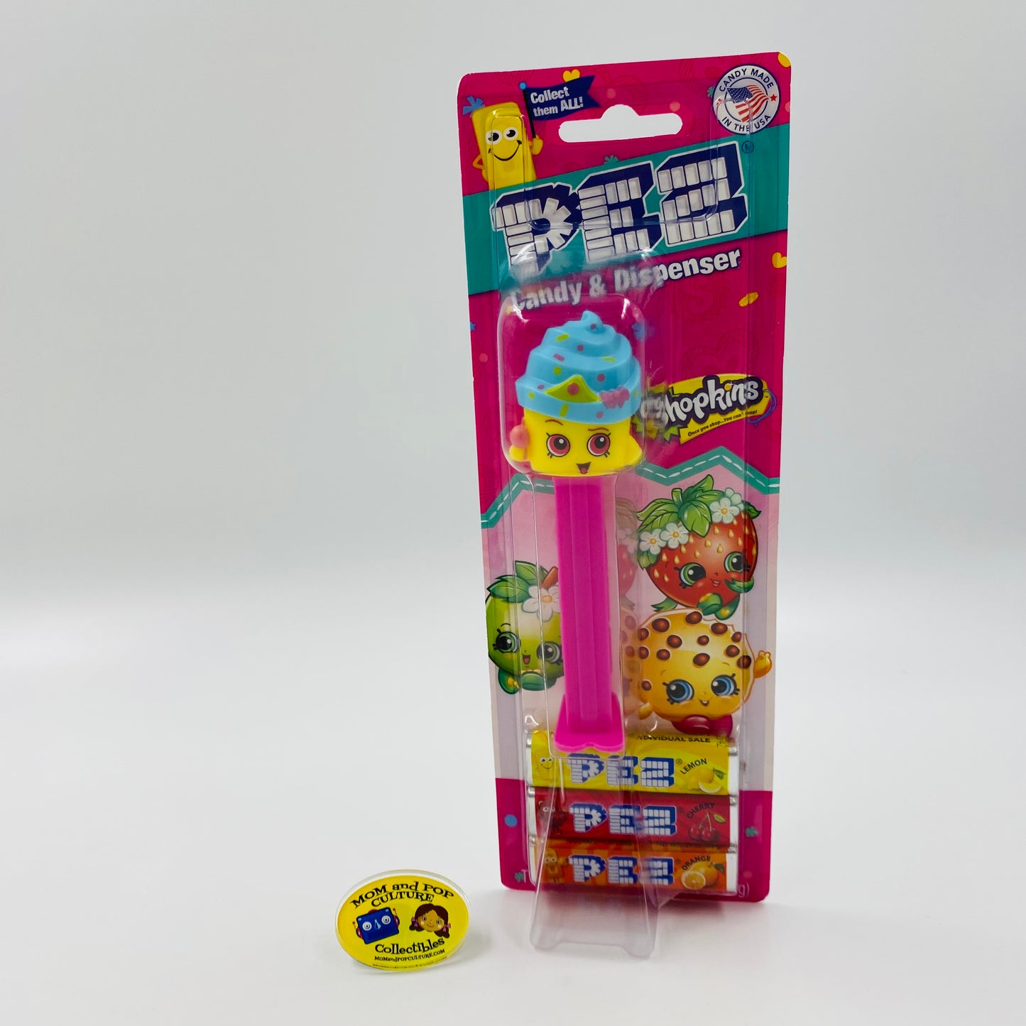 Shopkins Cupcake Queen PEZ dispenser (2018) carded 7.5 China