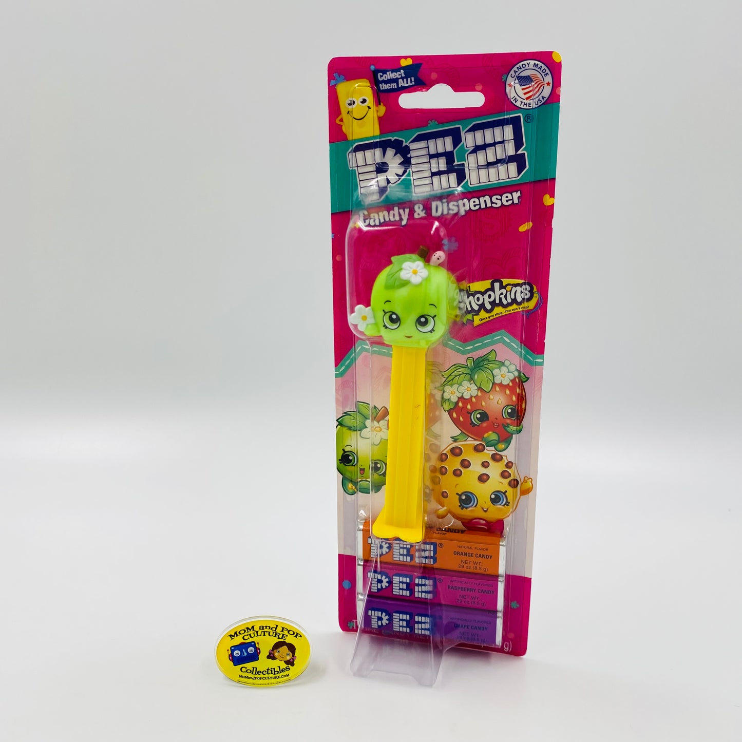 Shopkins Apple Blossom PEZ dispenser (2018) carded 7.5 China